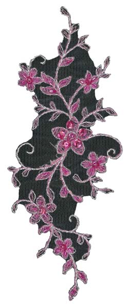 BEADED MOTIF - FUCHSIA